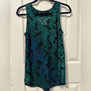 Mossimo  Green and Blue Top